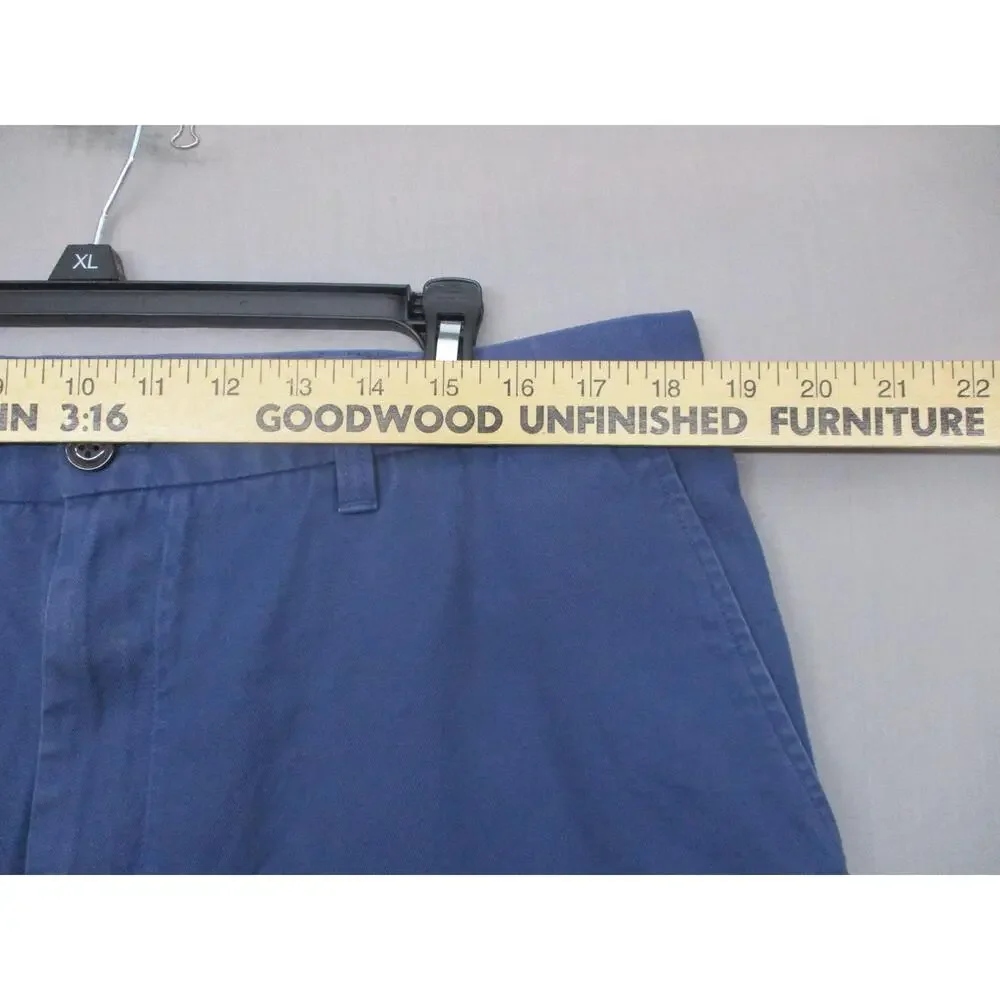 Lands' End Blue‎ Classic Relaxed Fit Mens Straight Leg Pants Size 38 / inseam 32